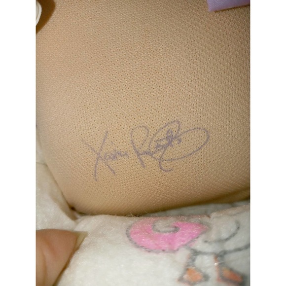 HTF Vtg 1987 Hair Grow Cabbage Patch Lemon Blonde HM 22 Purple Dress P Factory - Picture 5 of 11